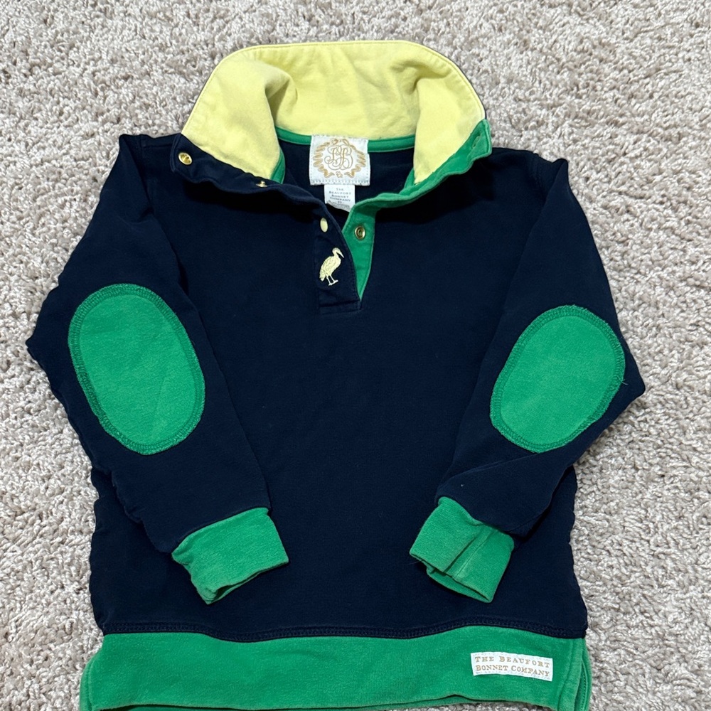 The Beaufort Bonnet Company Black and Green Shirt